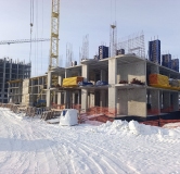 Ход строительства дома 140Б, 1 этап (поз.1,2) в ЖК Оникс -