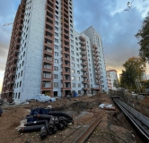 Ход строительства дома 1 в ЖК Крылья -