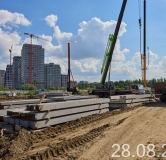 Ход строительства дома 16 в ЖК Форсо -