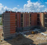 Ход строительства дома 34 в ЖК Новое Колпино -