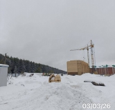 Ход строительства дома 46, блок Б, 3 этап в ЖК Семейный квартал Ритм -