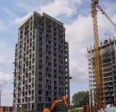 Ход строительства дома 1 в ЖК Пайер -