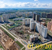 Ход строительства дома 12б в Микрорайон Нанжуль-Солнечный -