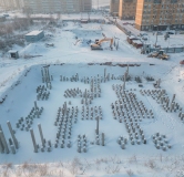 Ход строительства дома 8.1 в ЖК Остров на Норильской -