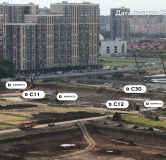 Ход строительства дома 12 в ЖК Грейд (GRADE) -