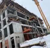 Ход строительства дома 1 в ЖК Аристократ -