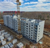 Ход строительства дома 3 в ЖК Атмосфера -