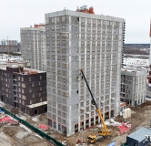 Ход строительства дома № 20, корпус 1 (A) в ЖК Отличие -