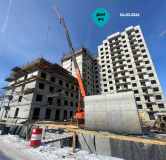 Ход строительства дома 1 в ЖК Новые Горизонты на Советской -