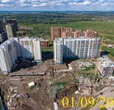 Ход строительства дома 12б в Микрорайон Нанжуль-Солнечный -