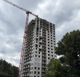 Ход строительства дома 1 в ЖК Хвойный -