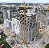 Ход строительства дома № 109, корпус 1 (ГП-73) в ЖК Беринг -