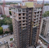 Ход строительства дома 12, корпус 1 в ЖК Тетрис -