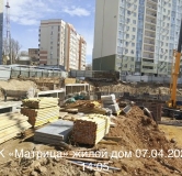 Ход строительства дома 1 в ЖК Матрица -