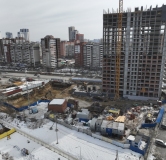 Ход строительства дома 1 в ЖК Контрасты -