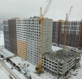 Ход строительства дома № 107, 4 секция в ЖК Боровое -