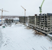 Ход строительства дома № 1 в ЖК GloraX Новинки -