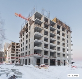 Ход строительства дома корпус 3 в ЖК Счастье в Кольцово -