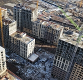 Ход строительства дома Литер 22 в ЖК Народные Кварталы -