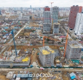 Ход строительства дома 1 в ЖК Соната Парк -