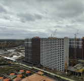 Ход строительства дома № 107, 2 секция в ЖК Боровое -