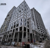 Ход строительства дома 1 в ЖК Wellart City -