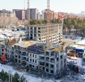 Ход строительства дома 2 в ЖК Дабл-Дабл -