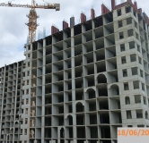 Ход строительства дома секция 5 в ЖК Авиатор -