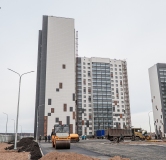 Ход строительства дома 1, секции А,Б,В в ЖК Новая Дема -