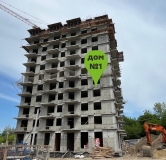Ход строительства дома 1 в ЖК На Кузьмихе -