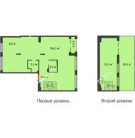 Апартаменты-студия 209,1 м² в Квартал 1А Первомайская, дом №2 - планировка