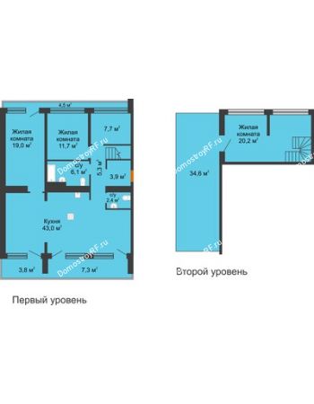 3 комнатная квартира 171,3 м² в ЖК Европейский квартал, дом Дом 9
