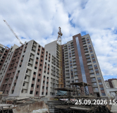 Ход строительства дома № 57, 1 этап, секция 1,2 в ЖК Перемена -