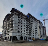 Ход строительства дома 2 в ЖК Новые Горизонты на Советской -