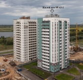 Ход строительства дома № 43-1, У озера в ЖК Южный Город -
