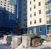 Ход строительства дома 2 в ЖК Выборная-Рябиновая -