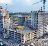Ход строительства дома 10, корпус 1 в ЖК Остров-сад -