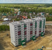 Ход строительства дома 6 в ЖК Вишневая Горка -