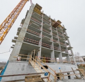 Ход строительства дома 1 в ЖК Пайер -