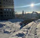 Ход строительства дома 1 в ЖК Пушка -