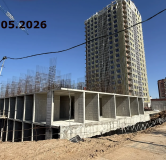 Ход строительства дома Литер 1, секция Б в ЖК Космо -
