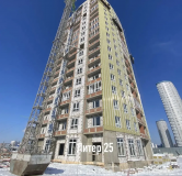 Ход строительства дома Литер 25 в ЖК Фонтаны -