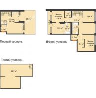 2 комнатная квартира 193,3 м² в ЖК Европейский квартал, дом ГП-9 - планировка