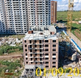 Ход строительства дома 12в в Микрорайон Нанжуль-Солнечный -
