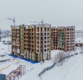 Ход строительства дома 2 в ЖК Окская Стрелка -