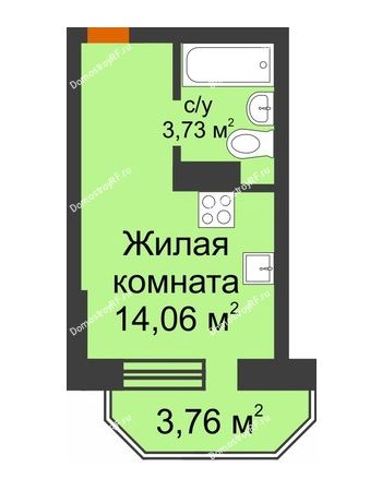 Студия 18,92 м² в ЖК Светлоград, дом Литер 16