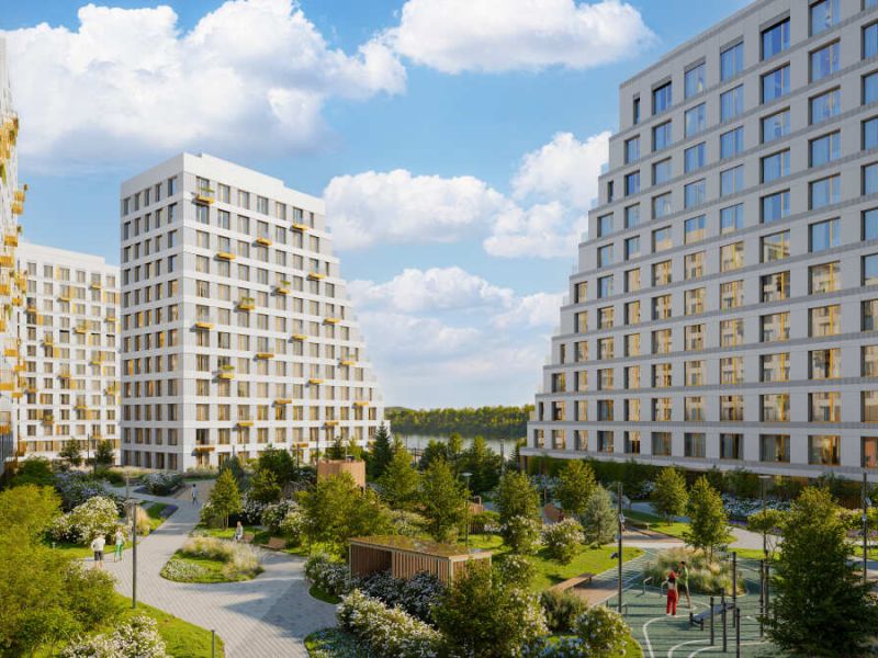 трёхкомнатная квартира в ЖК Статус на Гребном канале, дом 1