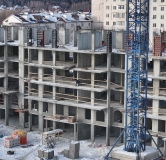 Ход строительства дома 29 (ГП-1) в ЖД Рассвет -