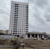 Ход строительства дома секция 1 в ЖК Гармония -