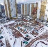 Ход строительства дома 12.1 в ЖК Курчатова -